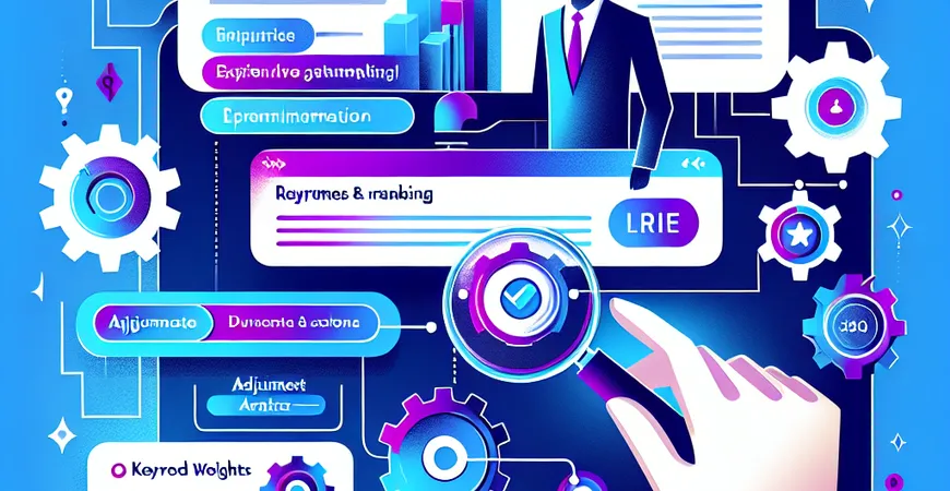 HR 工具如何快速匹配简历？关键词权重调整与排序优化